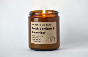Fresh Bamboo & Cucumber - 8 oz Soy Candle