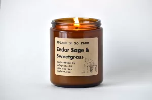 Cedar Sage & Sweetgrass - 8 oz Soy Candle