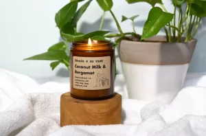 Coconut Milk & Bergamot - 8 oz Soy Candle