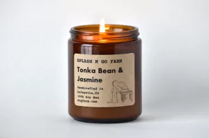 Tonka Bean & Jasmine - 8 oz Soy Candle
